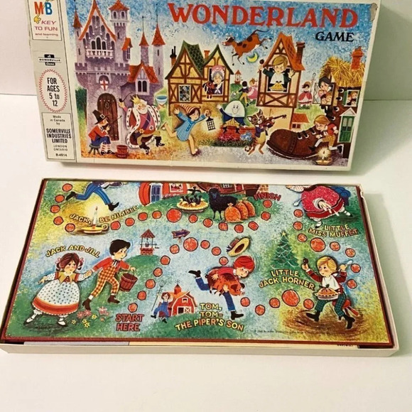 Rare Vintage 1969 Wonderland Nursery  Rhyme Characters Board Game Never Played - Picture 6 of 11
